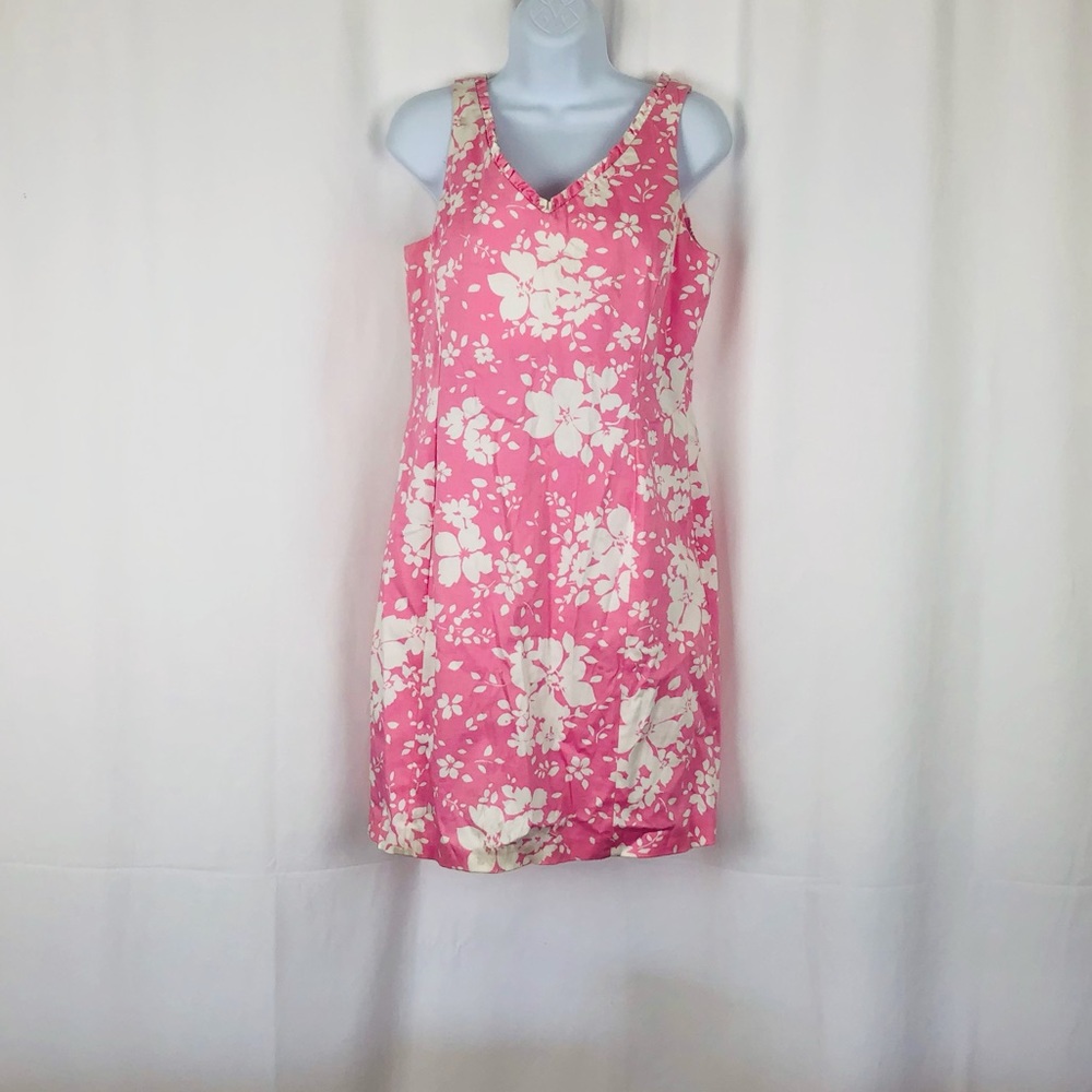 Jones NY Cotton sleeveless sheath minidress 10P